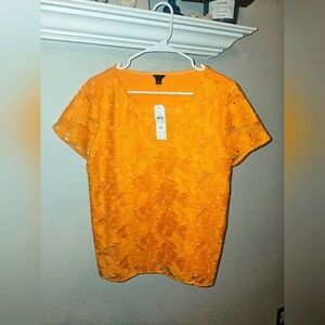 ANN TAYLOR SZ M LACE TOP